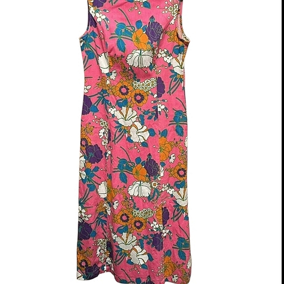 VINTAGE Floral Dress Size Medium - Picture 3 of 3